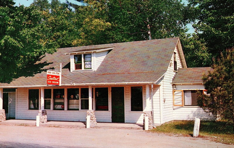 Parkside Store - Vintage Postcard